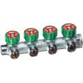 Регулируемый коллектор FAR FK 3856 C34, 3/4", 4 отвода М24х19