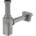 Сифон для раковины Alcaplast A401 DESIGN, DN32, квадратный, хром