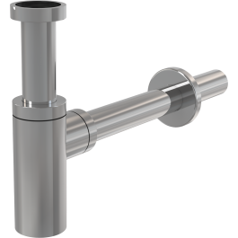 Сифон для раковины Alcaplast A400 DESIGN, DN32, круглый, хром