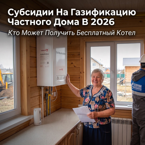 Субсидии на газификацию частного дома в 2026 году: кто может получить бесплатный котёл