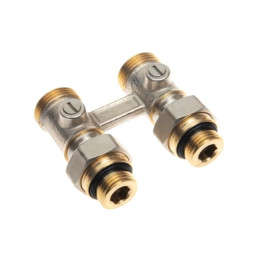 Клапан запорный для нижнего присоединения к радиатору, резьба 3/4, прямой, Ридан 003L0391R