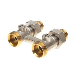 Клапан запорный для нижнего присоединения к радиатору, резьба 3/4, прямой, Ридан 003L0391R