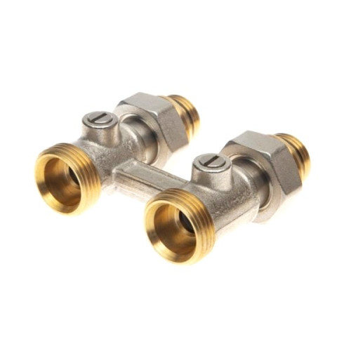 Клапан запорный для нижнего присоединения к радиатору, резьба 1/2, прямой, Ридан 003L0392R