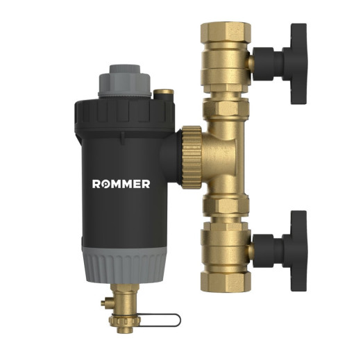 Магнитный сепаратор шлама с щетками поворотный ВР 3/4" корпус- композит Rommer