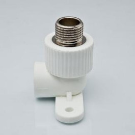 Угольник комбинированный с креплением (нар.р.) Tebo D20 x 1/2"