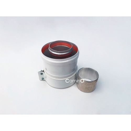 Вертикальный адаптер 60/100 мм Camino для дымохода VAILLANT, ARISTON, PROTHERM, VIESSMANN, BAXI Вертикальный адаптер 60/100 мм Camino для дымохода VAILLANT, ARISTON, PROTHERM, VIESSMANN, BAXI