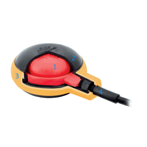 Поплавковый выключатель SUPERTEC H05 RNF 3X1 - с кабелем 10м H05 3Х1 двойн. действ + противовес