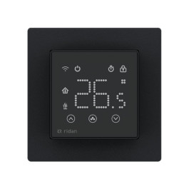 Электронный комнатный термостат RSmart-SB с Wi-Fi подключением 230V, черный, Ридан 088L1143R