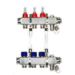 Коллекторная группа SSM-RF на 3 выхода, с расходомерами и кронштейнами, Ридан 088U0953R