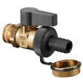 Кран шаровый Oventrop Optiflex KFE DN20 3/4" со штуцером (арт.1033316)
