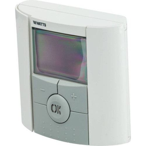 Электронный комнатный термостат с ЖК-дисплеем Watts BTD арт. 10025806 Электронный комнатный термостат с ЖК-дисплеем Watts BTD арт. 10025806