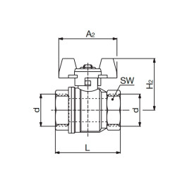РљСЂР°РЅ С€Р°СЂРѕРІС‹Р№ Oventrop Optibal 3/4" Р’Р /BР  СЂСѓС‡РєР°-Р±Р°Р±РѕС‡РєР° (Р°СЂС‚.1076106)