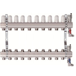 Коллектор для отопления Tim на 10 выходов (арт.KB010)