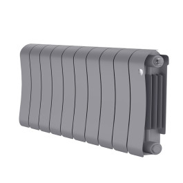 Биметаллический радиатор Royal Thermo Infinity 300 Silver Satin (10 секций)