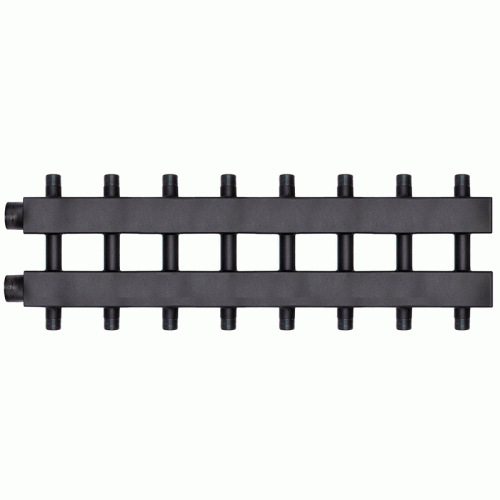 Коллектор Warme WKD.140.К.4+4 Дублер компакт (черная сталь) на 8 контуров 90-140 кВт Коллектор Warme WKD.140.К.4+4 Дублер компакт (черная сталь) на 8 контуров 90-140 кВт