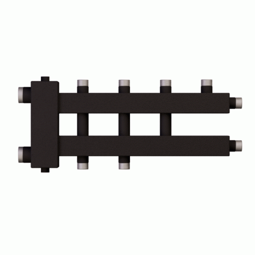 Коллектор с гидроразделителем Warme WKD.R.122.К.2+1+1 Дублер компакт (черная сталь) на 4 контура до 122 кВт Коллектор с гидроразделителем Warme WKD.R.122.К.2+1+1 Дублер компакт (черная сталь) на 4 контура до 122 кВт