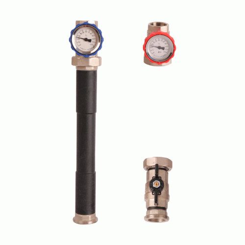 Насосная группа Rommer c прямым контуром без насоса 1"