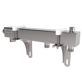 Коллектор распределительный нержавеющий Gidruss DMSS-25-20х4 1" 4 контура