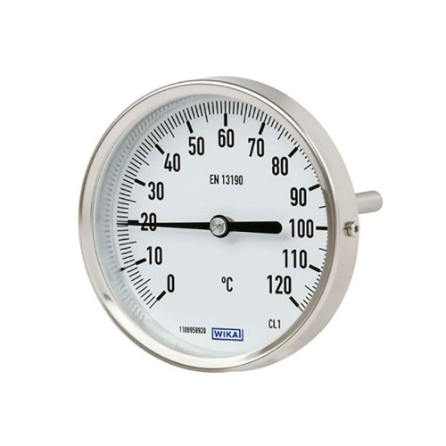 Термометр биметаллический осевой Dn 80 мм, гильза 50 мм 1/2" Elsen