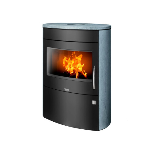 Печь-камин ABX Arizona чёрная сталь тальк Печь-камин ABX Arizona чёрная сталь тальк