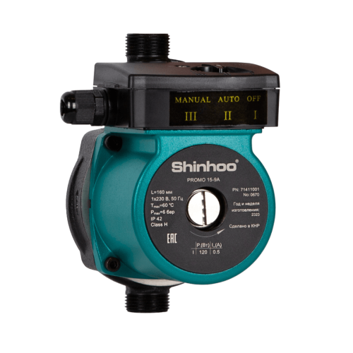 Циркуляционный насос повышающий Shinhoo Promo 15-12A