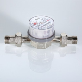 Счётчик для воды универсальный Valtec ДУ 15мм L110мм со сгонами арт.VLF-15U