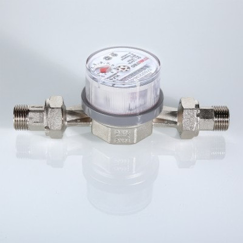 Счётчик для воды универсальный Valtec ДУ 15мм L110мм со сгонами арт.VLF-15U Счётчик для воды универсальный Valtec ДУ 15мм L110мм со сгонами арт.VLF-15U