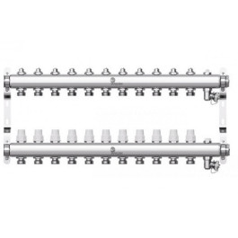 Коллектор с регулирующими вентилями Wester W903 1"x3/4" 11 контуров