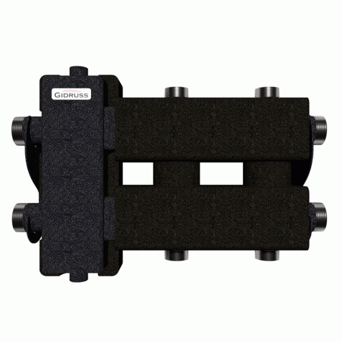 Коллектор Gidruss BM-80-3DU EPP до 80 кВт 1 1/4"-1" 2 контура EPP термоизоляция Коллектор Gidruss BM-80-3DU EPP до 80 кВт 1 1/4"-1" 2 контура EPP термоизоляция