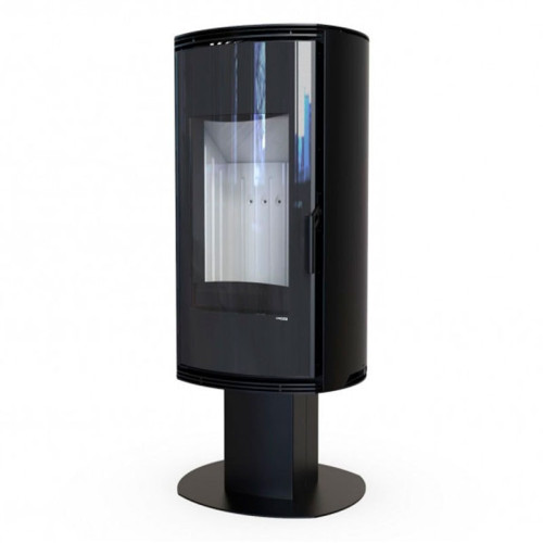 Печь-камин Defro Home Orbis TOP 9 кВт чёрная сталь Печь-камин Defro Home Orbis TOP 9 кВт чёрная сталь