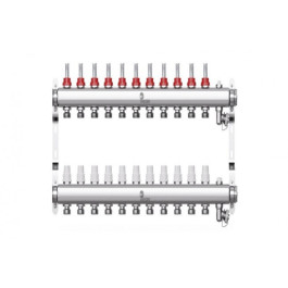Коллектор с расходомерами Wester W902 1"x3/4" 11 контуров
