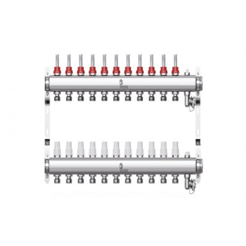 Коллектор с расходомерами Wester W902 1"x3/4" 11 контуров Коллектор с расходомерами Wester W902 1"x3/4" 11 контуров