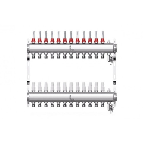 Коллектор с расходомерами Wester W902 1"x3/4" 12 контуров Коллектор с расходомерами Wester W902 1"x3/4" 12 контуров