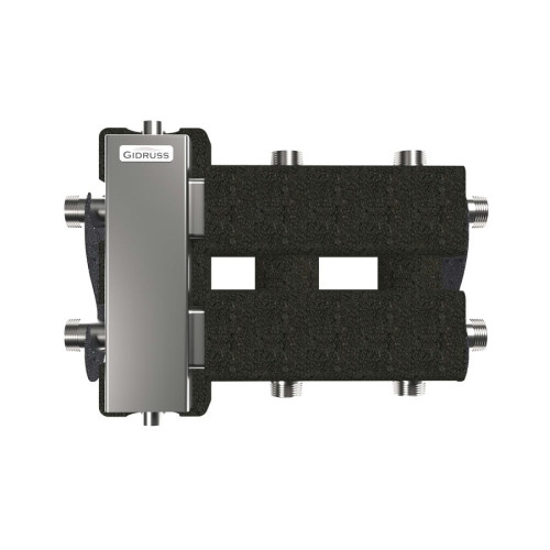 Коллектор нержавеющий Gidruss BMSS-60-3DU EPP до 60 кВт 1" 3 контура EPP термоизоляция Коллектор нержавеющий Gidruss BMSS-60-3DU EPP до 60 кВт 1" 3 контура EPP термоизоляция