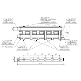 Коллектор модульный Gidruss MK-100-3.EPP до 100 кВт 1 1/4" 4 контура EPP термоизоляция