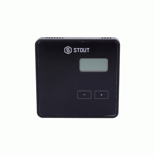 Проводной комнатный регулятор Stout R-10B чёрный