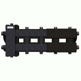 Коллектор Gidruss BM-80-5DU EPP до 80 кВт 1 1/4"-1" 4 контура EPP термоизоляция