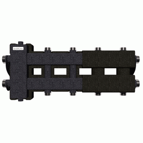 Коллектор Gidruss BM-80-5DU EPP до 80 кВт 1 1/4"-1" 4 контура EPP термоизоляция Коллектор Gidruss BM-80-5DU EPP до 80 кВт 1 1/4"-1" 4 контура EPP термоизоляция