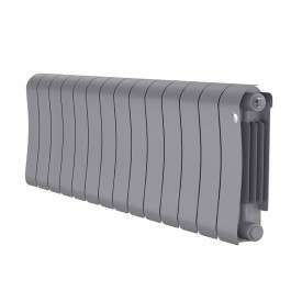Биметаллический радиатор Royal Thermo Infinity 300 Silver Satin (14 секций)
