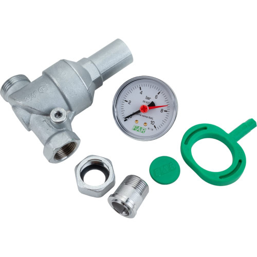 Редуктор давления с манометром 3/4 FAR вр/нр (FA 2835 34) Редуктор давления с манометром 3/4 FAR вр/нр (FA 2835 34)