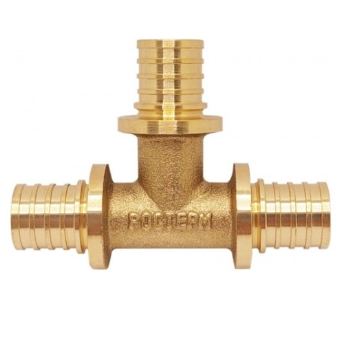 Тройник РОСТерм для сшитого полиэтилена 16 латунь