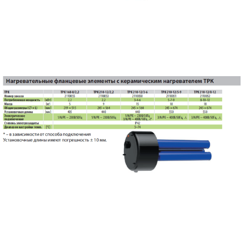 Drazice TPK 210-12/3-6 ТЭН нагрева для бойлеров модели OKCE S, OKC NTR(R)/BP арт. 2110050 Drazice TPK 210-12/3-6 ТЭН нагрева для бойлеров модели OKCE S, OKC NTR(R)/BP арт. 2110050
