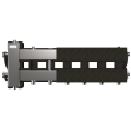 Коллектор нержавеющий Gidruss BMSS-80-4D EPP до 80 кВт 1 1/4"-1" 4 контура EPP термоизоляция
