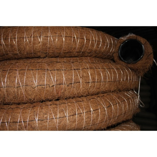 Труба дренажная ПНД 110 в фильтре из кокосового волокна (бухта 50 м.) Труба дренажная ПНД 110 в фильтре из кокосового волокна (бухта 50 м.)