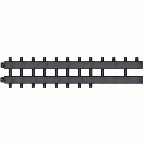 Коллектор Warme WKD.140.К.6+4 Дублер компакт (черная сталь) на 10 контуров 90-140 кВт Коллектор Warme WKD.140.К.6+4 Дублер компакт (черная сталь) на 10 контуров 90-140 кВт