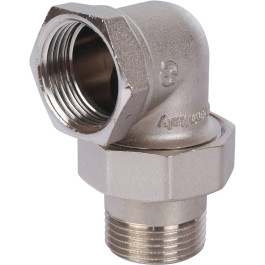 Разъемное угловое соединение "американка" ВН 1 1/2" никелированное под гайкой o-ring Stout