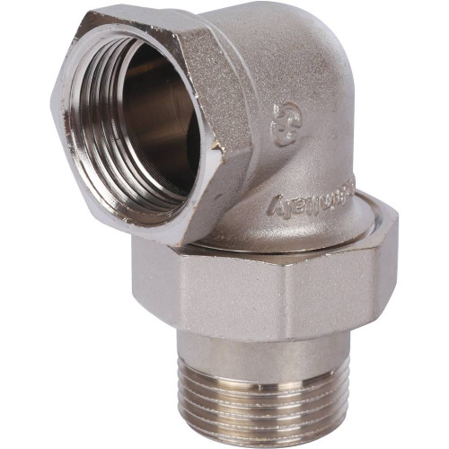 Разъемное угловое соединение "американка" ВН 1" никелированное Stout