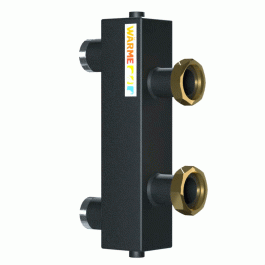 Гидроразделитель Warme WGR122.GB до 122 кВт с накидными гайками и торцевыми отводами