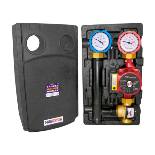 Насосная группа Millennium с 3-х ходовым термостатическим смесительным клапаном без насоса Насосная группа Millennium с 3-х ходовым термостатическим смесительным клапаном без насоса