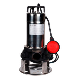 Насос дренажный Stout SPD-0004-211100 с режущим механизмом и поплавком